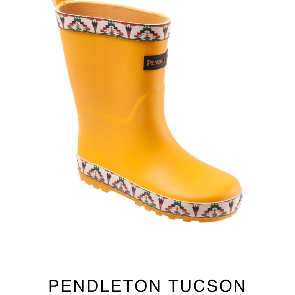 Pendleton Tucson Kids Yellow Patterned Boots